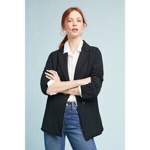 New Anthropologie x George Loves Braelynn Blazer $185 BLACK Small S
